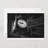 アイコニック・シカゴ・ランドマーク・クロック ポストカード (正面/裏面)