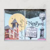 アイコニック・ドリンク発祥の地、ニューベルンNC ポストカード (正面)