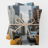 アイコニック・ニューヨーク・シティ・イエロー・タクシー・キャブズラッピングパップ ラッピングペーパーシート (インサイチュ)