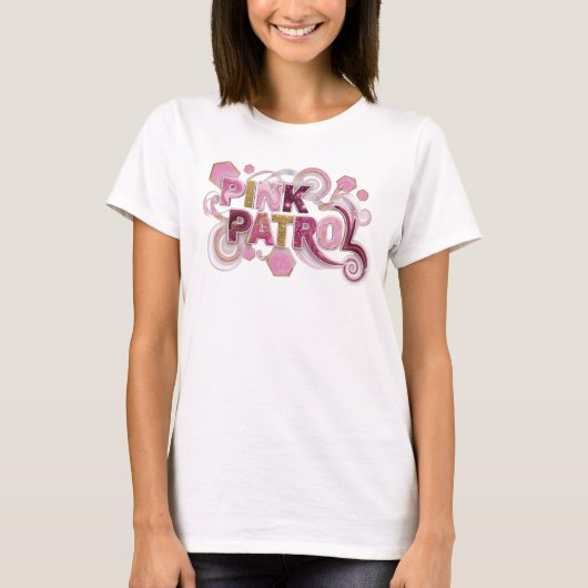 アイコニック ピンク パトロール Tシャツ デザイン (正面)