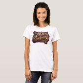 アイコニック ピンク WINE SUNSHINE 引用Tシャツ Tシャツ (正面フル)