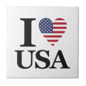 アイコニック「I ❤️ USA」セラミックアクセントタイル タイル (正面)