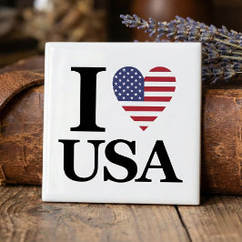 アイコニック「I ❤️ USA」セラミックアクセントタイル タイル