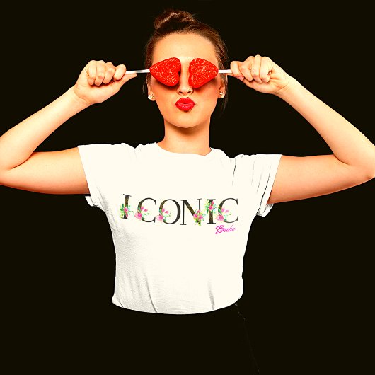 アイコニックBabeフローラ文字 Tシャツ