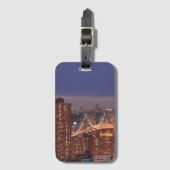 アイコニックBrooklyn Bridge New York Cityポスター ラゲッジタグ (正面縦)