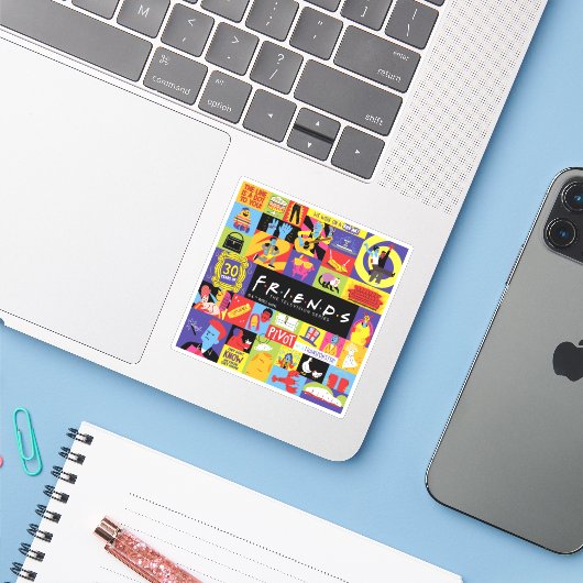 アイコニックFRIENDS™パターン シール (ノートパソコンとiPhone)