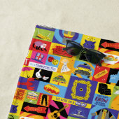 アイコニックFRIENDS™パターン ビーチタオル (インサイチュ)