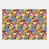 アイコニックFRIENDS™パターン ラッピングペーパーシート (正面3)