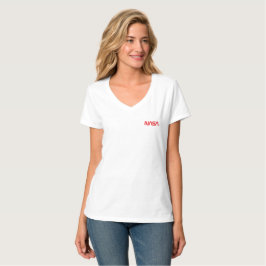 アイコニックNASAサーカ女子ロケット白綿 Tシャツ