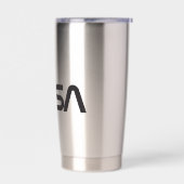 アイコニックNASAサーカ水銀グレー 保温保冷タンブラー (左面)