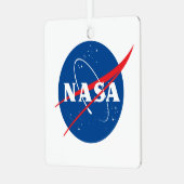 アイコニックNASAメタルホリデーオーナメント（スクエア） メタルオーナメント (正面左)