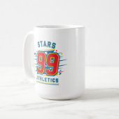 アイコニックNumber 99 – スポはっきりしたーツ コーヒーマグカップ (正面左)