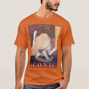 アイコニッ絵画クな猫のティージンジャートムキャットキッテン Tシャツ