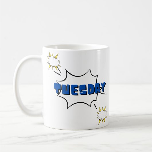 アイコユニークン火曜コーヒーカップ コーヒーマグカップ (左)