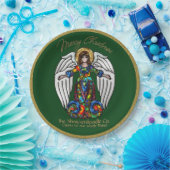 アイコロシアのンガーディアンパーソナライズされた天使 ペーパープレート (パーティー)