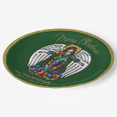 アイコロシアのンガーディアンパーソナライズされた天使 ペーパープレート (アングル)