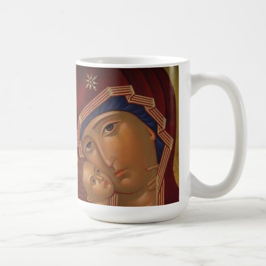 アイコンが付いている正統のクリスマスのマグ コーヒーマグカップ (右)