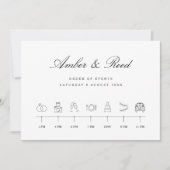 アイコンのエレガントタイムラ結婚インのイベント順序 (正面)