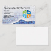 アイコンのクリーニング | タイルと石けん 名刺 (正面/裏面)