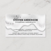 アイコンのクリーニング |浴室タイル |泡せっけん 名刺 (裏面)