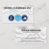 アイコンのクリーニング |浴室タイル |泡せっけん 名刺 (正面/裏面)