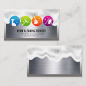 アイコンのクリーニング | 石けん水 | メタリック 名刺 (正面/裏面)