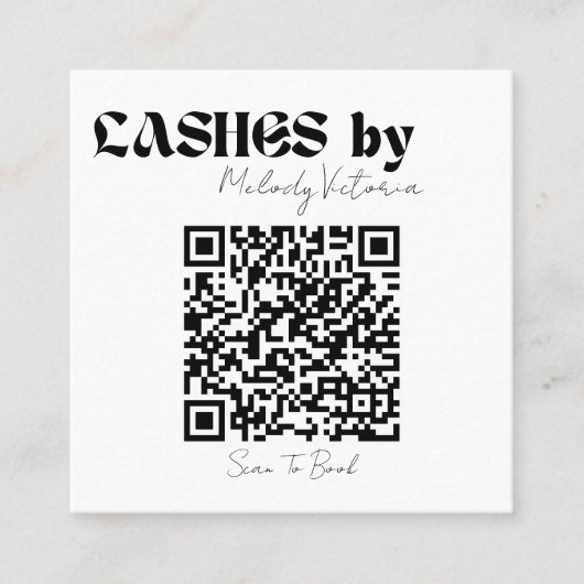 アイコンの後に拡張をラッ気にシュする スクエア名刺 (正面)