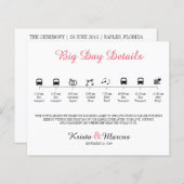 アイコンの結婚タイムラインプログラム (正面/裏面)