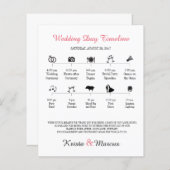 アイコンの結婚タイムラインプログラム (正面/裏面)