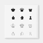 アイコンを使用して独自の磁気チェスを作成する マグネット (正面)