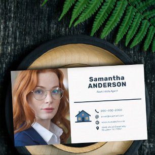 アイコンカスタムと写真 – 実在Estate Agent 名刺