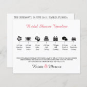 アイコンブライダルシャワープログラム (正面/裏面)