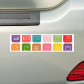 アイコンベクトル バンパーステッカー (車上)