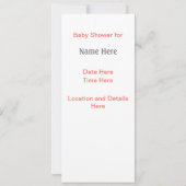 アイコンベビーシャワー招待状 招待状 (裏面)