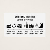 アイコンミニマルのタイムラ結婚イムカード (正面)