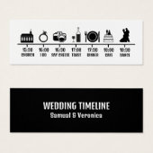 アイコンミニマルのタイムラ結婚インミニカード (正面&裏面)