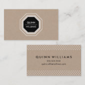 アイコンモダンロゴシンプルオクトゴン幾何学的クラフト 名刺 (正面/裏面)