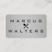 アイコンモダン付きルクセンメタル 名刺 (正面)