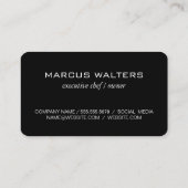 アイコンモダン付きルクセンメタル 名刺 (裏面)