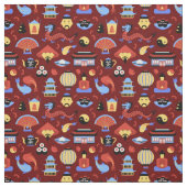 アイコン中国ののパターン ファブリック (見本)