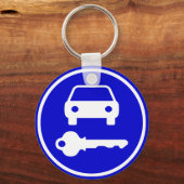 アイコン付きのスペアカー鍵を検索する簡単 キーホルダー (正面)