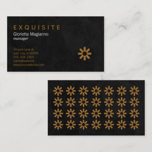 アイコン付き絶妙プロフェッショナル 名刺 (正面/裏面)