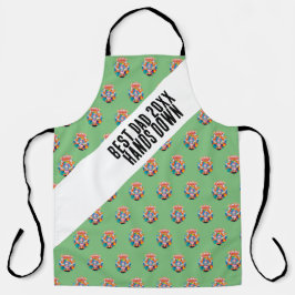 アイコン付き緑 エプロン