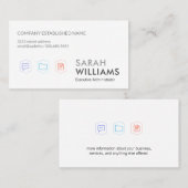 アイコン企業の 名刺 (正面/裏面)