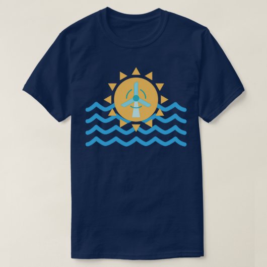 アイコン再生可能エネルギー Tシャツ (デザイン正面)