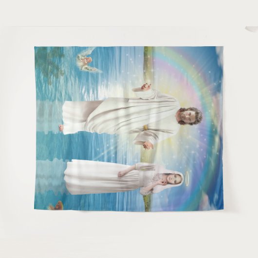 アイコン写真はイエス・キリストを描いた タペストリー (正面(横))