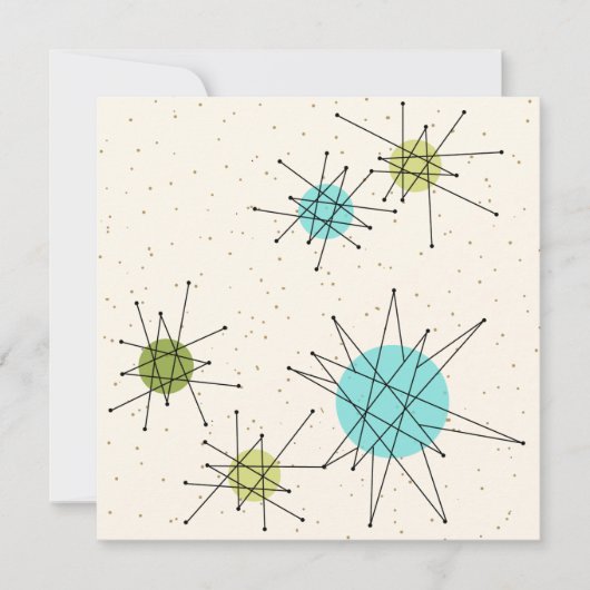 アイコン原子スターバスト招待状 招待状 (正面)