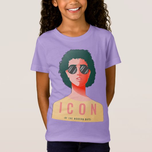 アイコン女子素晴らしジャージーTシャツ Tシャツ (正面)