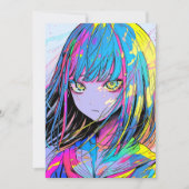 【アイコン画像】ダウンロードOK!カラフルJK|寿司娘 GenerativeAI 招待状 (正面)