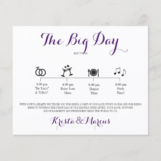 アイコン結婚の旅程 – 目的地の結婚式 (正面)